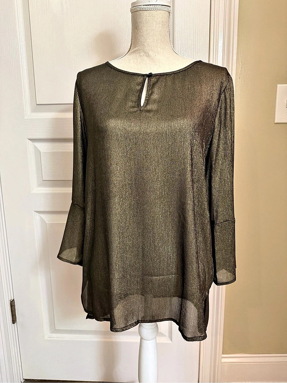 Preston & York Sheer Tunic Bronze-Gold